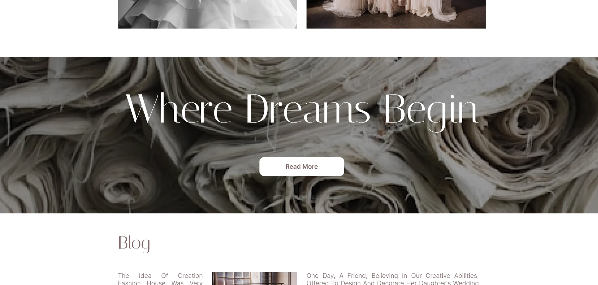 Where Dreams Begin website